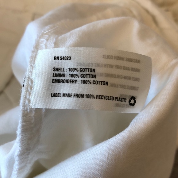 NWT Gap White Embroidered Shirts Sz 10 - Picture 3 of 5